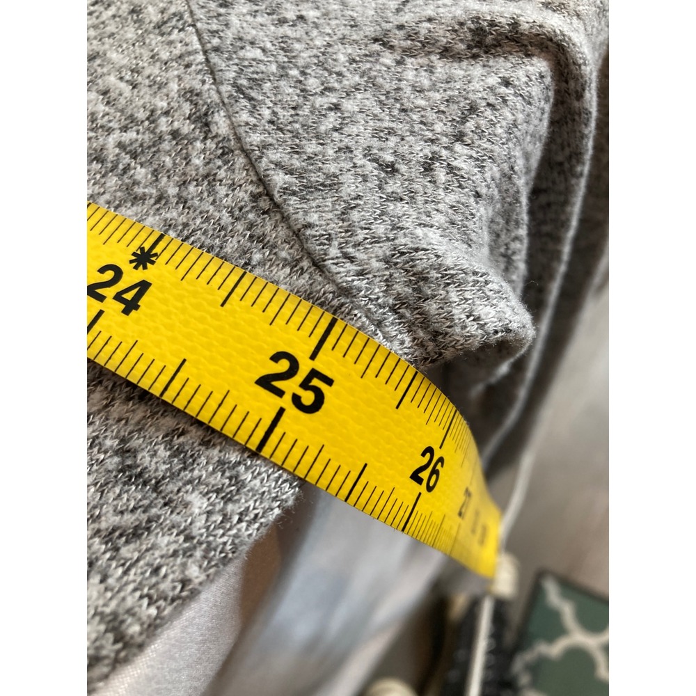 J Crew Womens Gray Marled Draped Sweater Sz XXL Slouchy Flowy Oversized Cozy - Picture 4 of 11